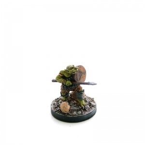 Goblin with Spear and Shield Advancing