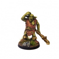Groblin (Greater Goblin) with Tree Trunk