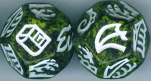 Dragon Dice - Black/Gold Hybrid Dragons