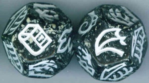 Dragon Dice - Black/Ivory Hybrid Dragons