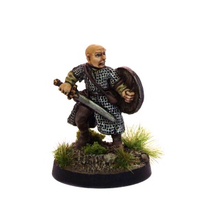 Bald Fighter with Sword