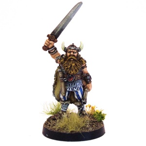 Barbarian with Sword and Morningstar