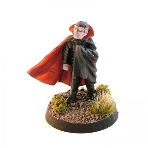 Vampire Gentleman with Wind-Blown Cloak