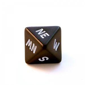 1x Compass Die (Black)