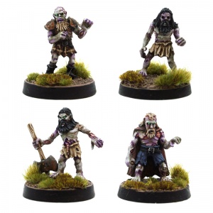 Dwarven Zombie Pack (4 Miniatures)