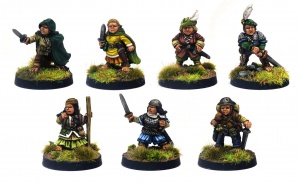 Halfling Adventurers (Pack of 7 Standing)