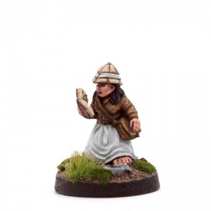 Female Halfling Explorer With Book - Lady Amelia Cakeheart