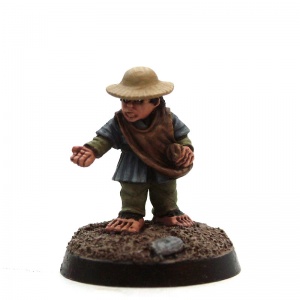 Male Halfling Farmer Sowing Seeds - Gordon Birdfeeder