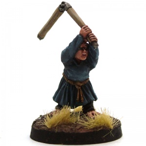 Male Halfling Farmer with Flail - Thrasher Boggins