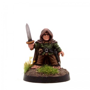 Male Halfling Adventurer with Sword - Pierce Nicely