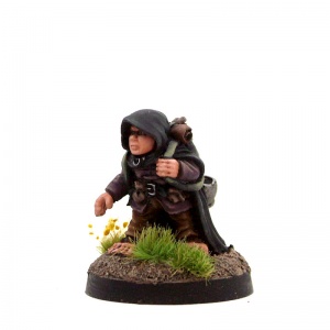 Male Halfling Adventurer with Backpack - Bulko Baggage