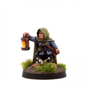 Male Halfling Adventurer with Lantern - Deacon 'The Beacon' Dunbarrow