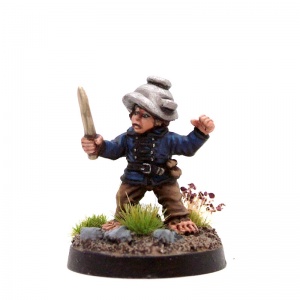 Male Halfling with Poker an Coal Scuttle - Cole Bouquet