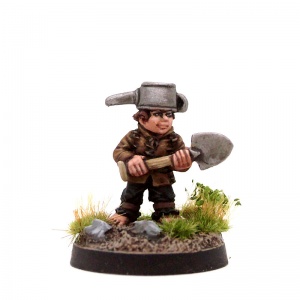 Male Halfling with Shovel & Watering Can - Gordon Digger