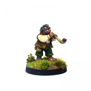 Halfling with Large Smoking Pipe