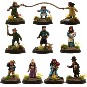 Junior Townsfolk & Villagers Vol III - Pack of 10 Miniatures