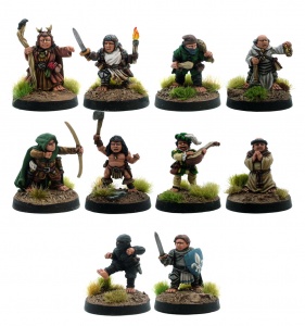 Halflings - A Class of Their Own (Set of 10 Male Halflings)