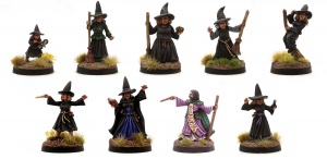 The Village of the Witches  (Set of 9 Witches)