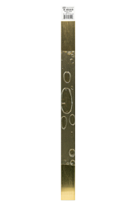0.032 x 1'' Brass Strip (1 pc per card)
