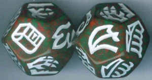 Dragon Dice - Green/Red Hybrid Dragons