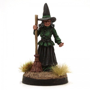 Witch with Broomstick - Sister Strangeblight