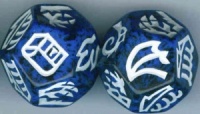 Dragon Dice - Black/Blue Hybrid Dragons