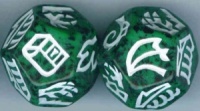 Dragon Dice - Black/Green Hybrid Dragons