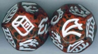 Dragon Dice - Black/Red Hybrid Dragons