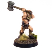 Barbarian attacking with Axe