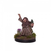 Dwarven Dark Mage with Magic Crystal