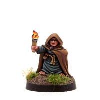 Female Halfling Adventurer with Torch - Lucy Cavewalker