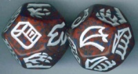 Dragon Dice - Blue/Red Hybrid Dragons