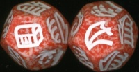 Dragon Dice - Ivory/Red Hybrid Dragons